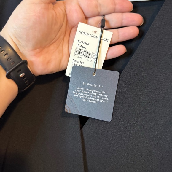 Bobeau Black Mini Wrap Dress - Picture 7 of 7